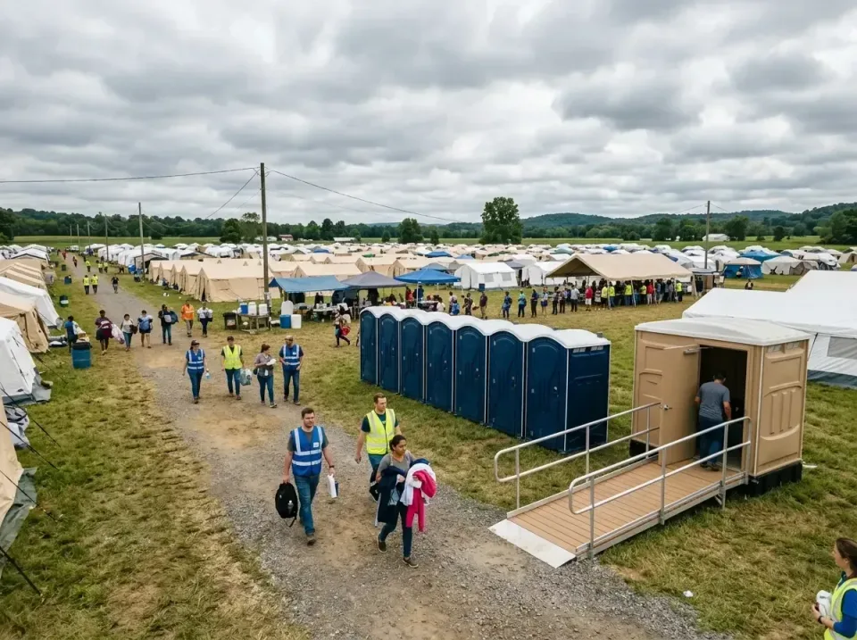 disaster-relief-camp-restrooms-010 — frequently asked questions, Dumpster & Portable Bathrooms Rental in Green Meadows, OH